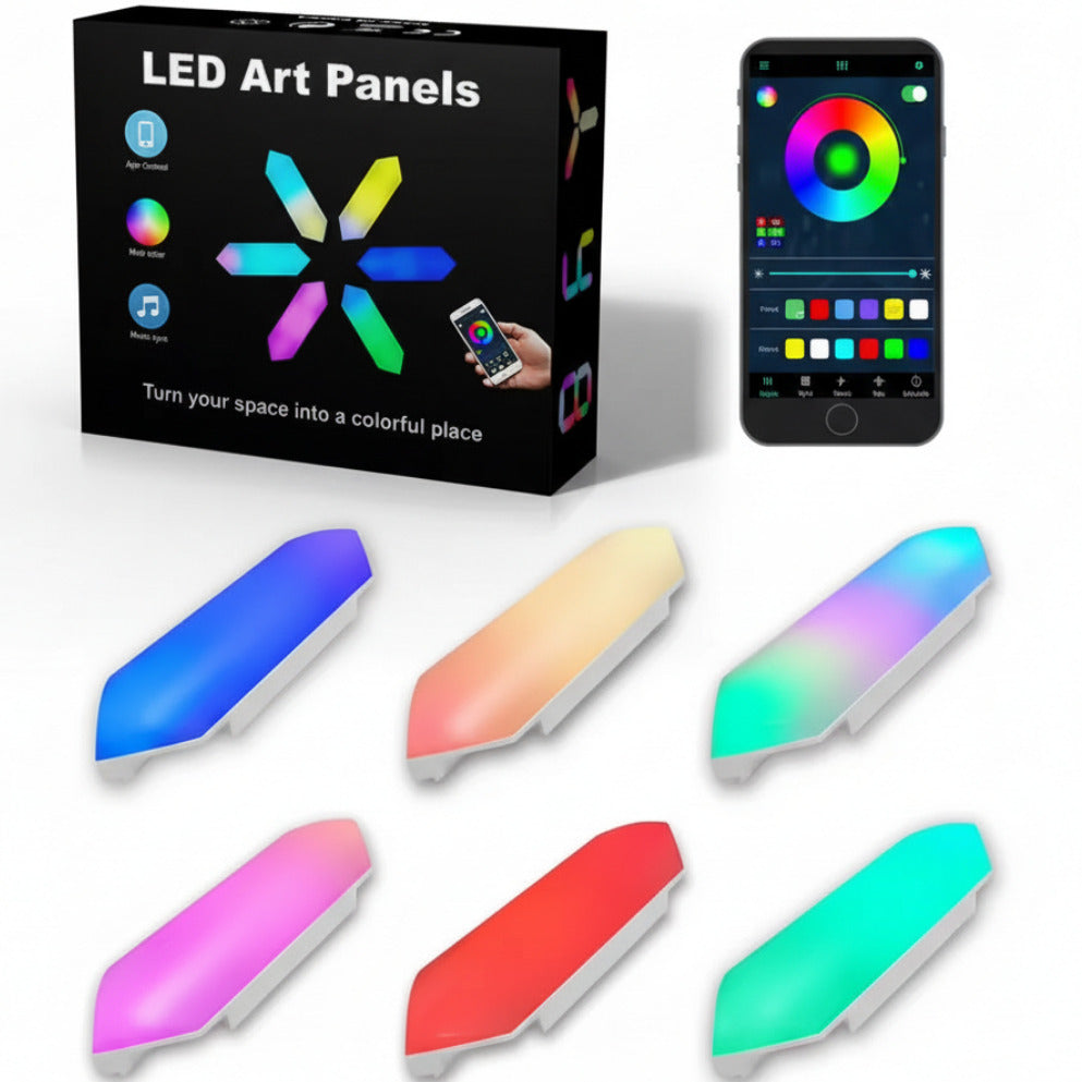 Smart 3D LED RGB Wall Lights, Smart RGBIC Hexagon Shape Lights TUYA