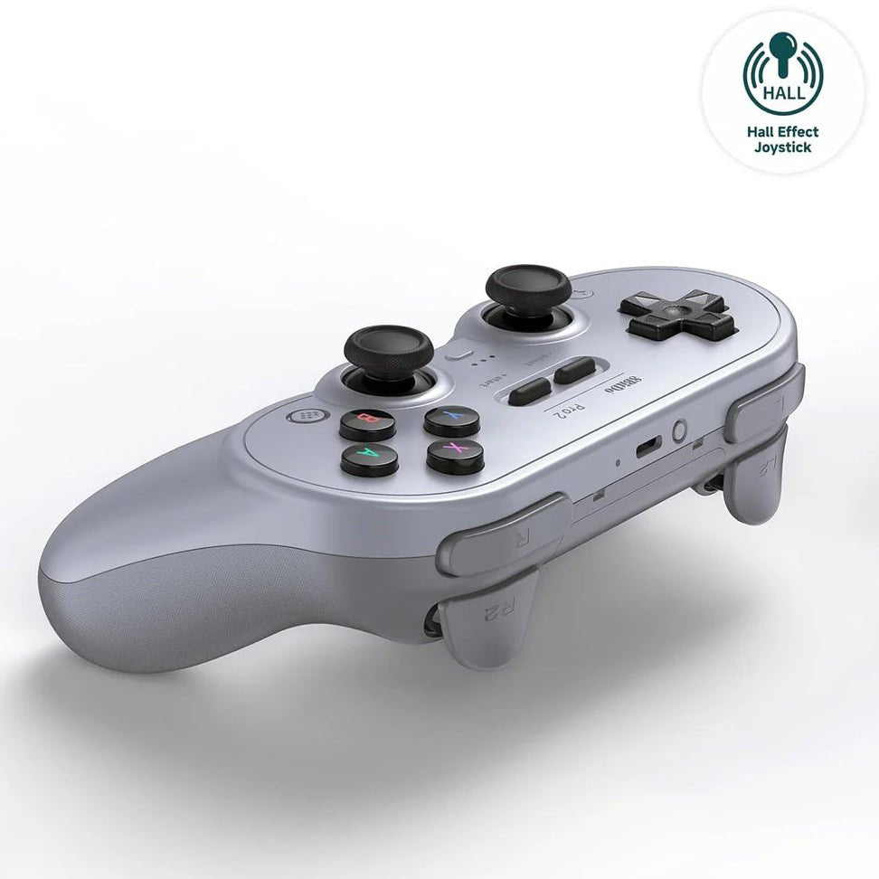 8BitDo Pro 2 Bluetooth Gaming Controller for Switch, PC, Android, and Steam & Apple - gametricks