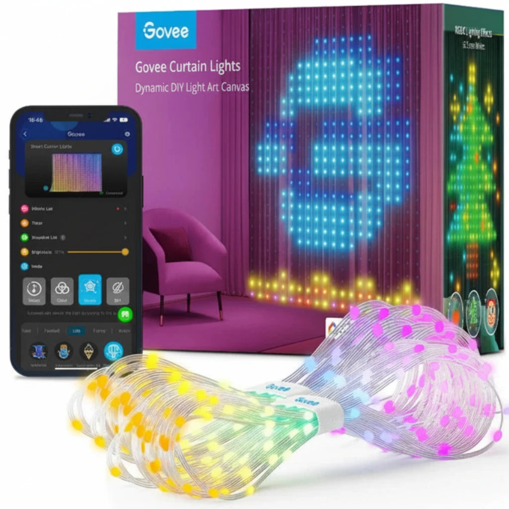 Govee Curtain Lights Dynamic DIY Light Art Canvas Govee