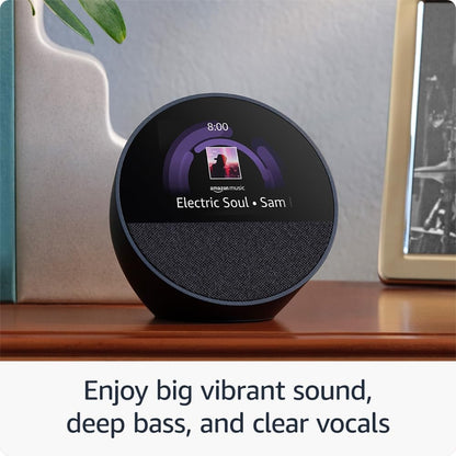 Amazon Echo Spot (2024) – Smart Alarm Clock with Alexa, Color Display & Premium Sound Amazon