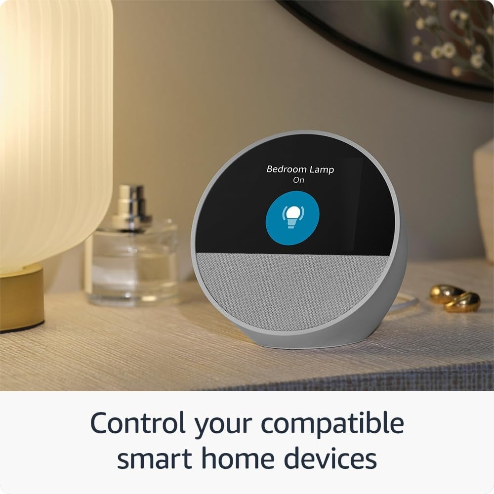 Amazon Echo Spot (2024) – Smart Alarm Clock with Alexa, Color Display & Premium Sound Amazon