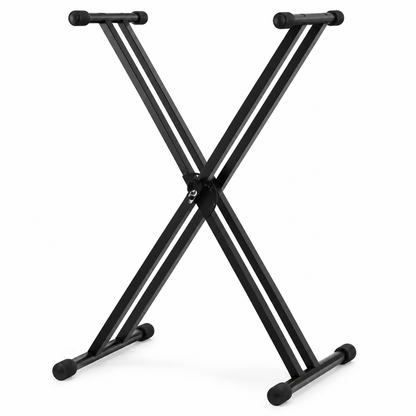 Double Braced X Keyboard Stand – Adjustable Black gametricks