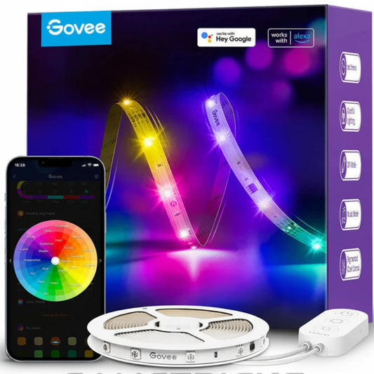 Govee RGBIC Basic Wi-Fi + Bluetooth LED Strip Lights - H618 Govee