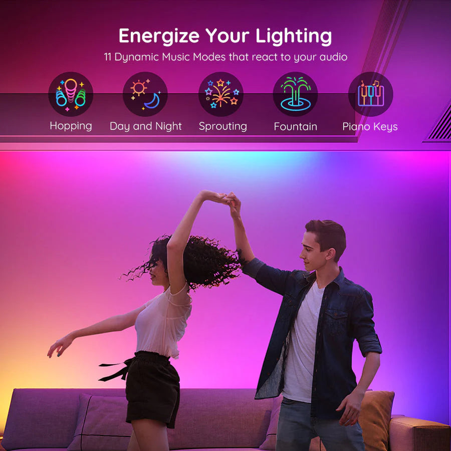 Govee RGBIC Basic Wi-Fi + Bluetooth LED Strip Lights - H618 Govee