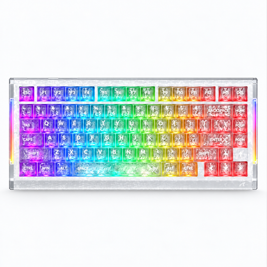 ATTACK SHARK R68HE 60% Wired RT 8K Mechanical RGB TKL Gaming Keyboard - Ice Attack Shark