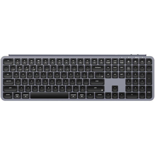Keychron B6 Pro B6P-K1 Space Gray full-size keyboard front view on white