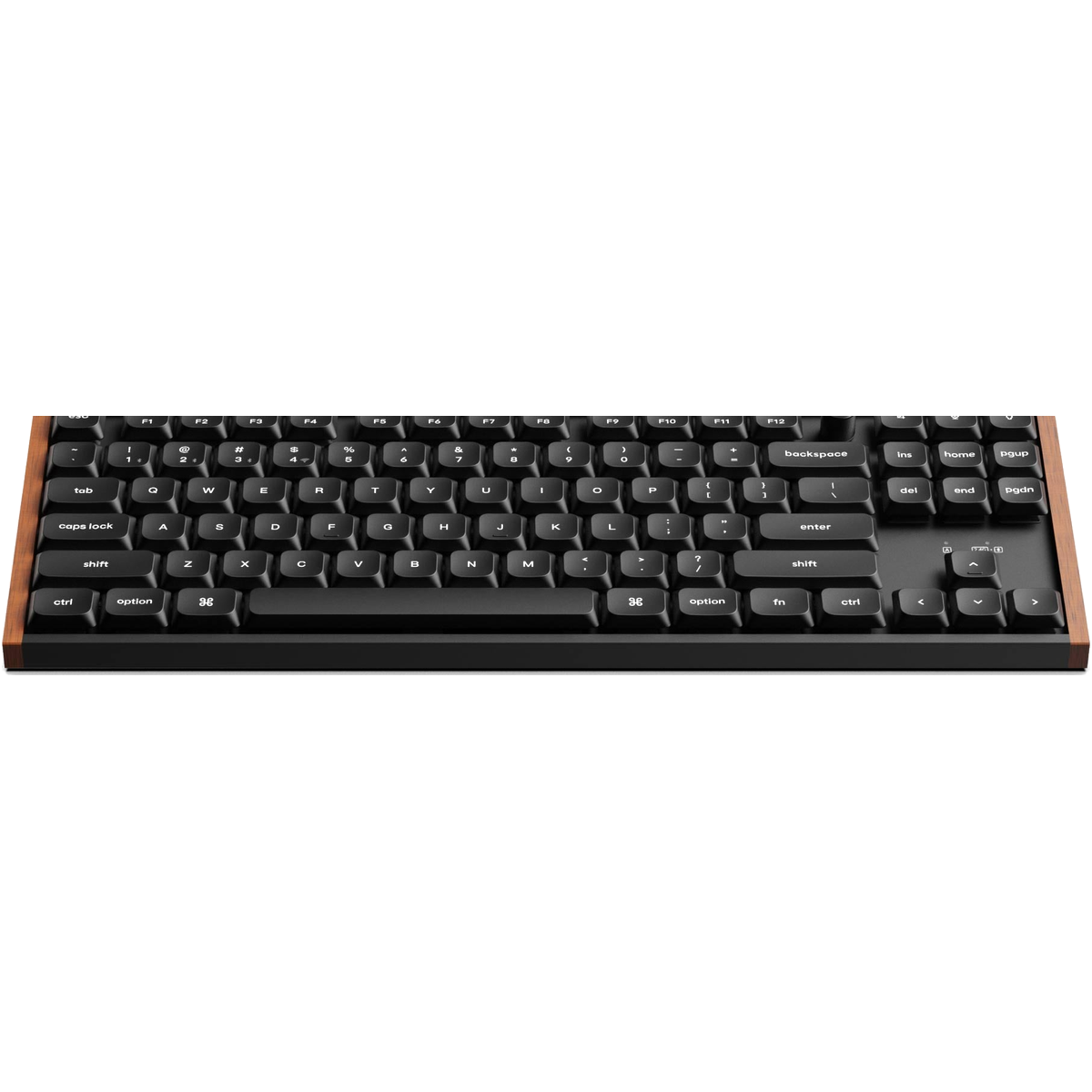 Keychron K1 Ultra 8K black mechanical keyboard low-profile angle on white