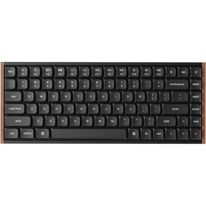 Keychron K3 Ultra 8K K3U-H4 black Banana switch 75 percent keyboard flat front top view