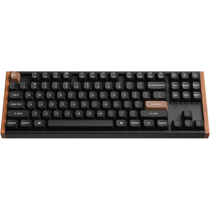Keychron K8 HE Black Special Edition magnetic 80 percent keyboard full front on white