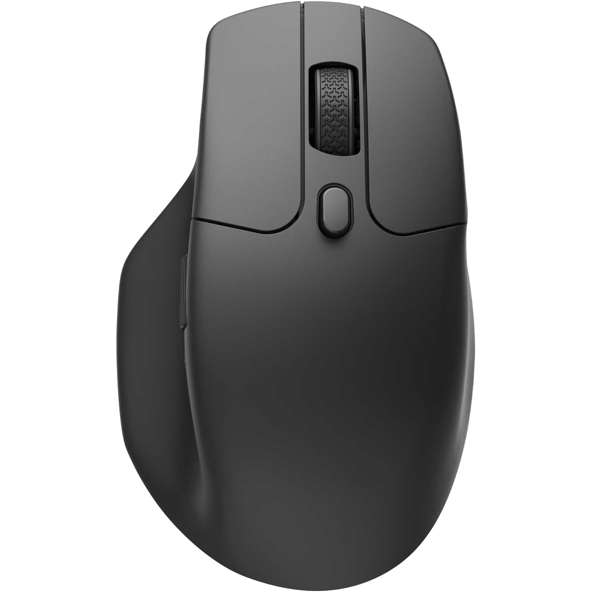 Keychron M6 8K black wireless mouse front view on white
