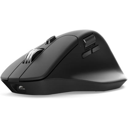 Keychron M6 8K black wireless mouse full side profile on white