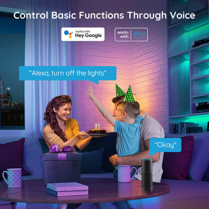 Govee RGB Smart Wi-Fi + Bluetooth LED Strip Lights(10m) [Energy Class A] Govee