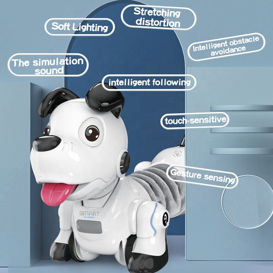 Interactive RC Puppy Robot – Kids’ Infrared Obstacle-Avoiding, Touch-Activated, Telescopic Fun