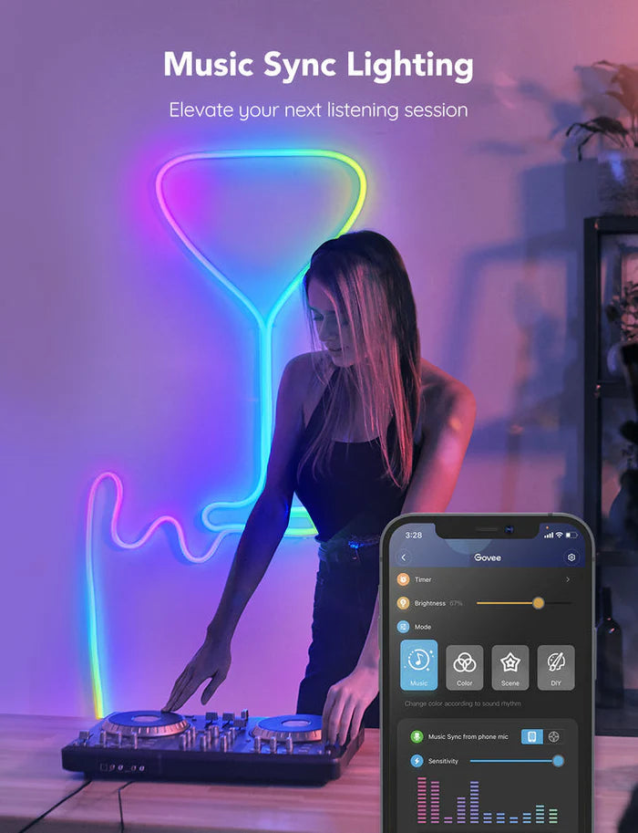 Govee Neon LED Strip Light - 10FT/3M) Govee