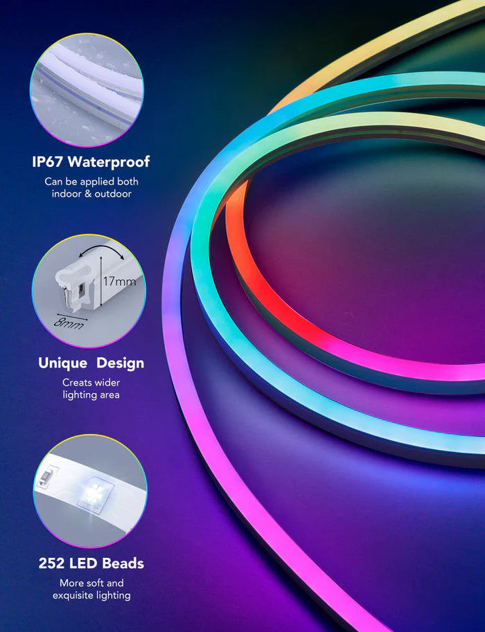 Govee Neon LED Strip Light - 10FT/3M) Govee