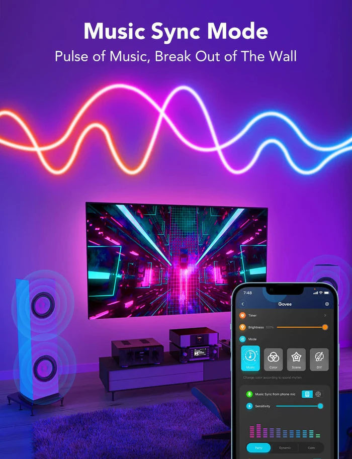 Govee Neon LED Strip Light - 10FT/3M) Govee