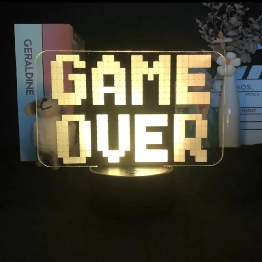 Gaming Room Desk Setup Lighting Decor 3D Visual LED Night Lamp - 7 Color Change FULLOSUN