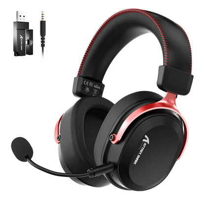 Attack Shark L30 Pro Tri-Mode Wireless Gaming Headset – Black/Red ATTACK SHARK