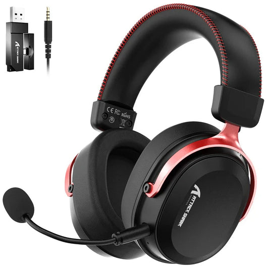 Attack Shark L30 Pro Tri-Mode Wireless Gaming Headset – Black/Red ATTACK SHARK