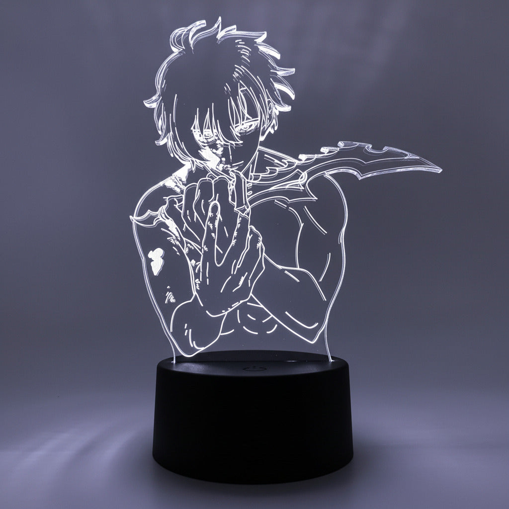 Otaku Lamp Sung Jinwoo Solo Leveling 3D Anime LED Night Light Otaku