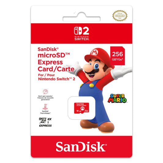 SanDisk microSD Express Card 256GB for Nintendo Switch 2 gametricks