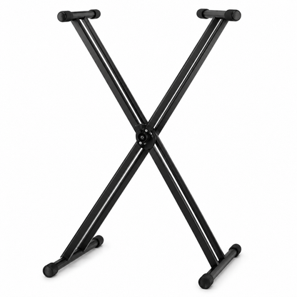 Double Braced X Keyboard Stand – Adjustable Black gametricks