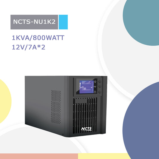 NCTS UPS ONLINE 1KVA 800 WATT NU1K2 NCTS