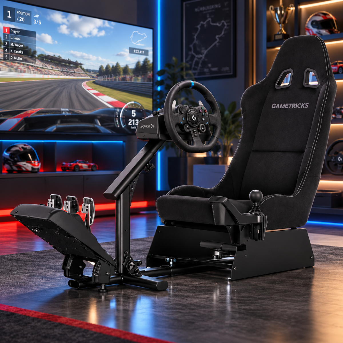 Logitech Full Gaming Playseat Bundle with Logitech G29, 3 Pedals and Shifter LOGITECH