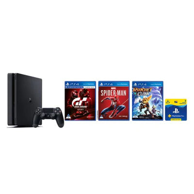 PlayStation 4 Slim 500 GB Console Mega Bundle with 3 Games & 3 Months PS+ Subscription SONY