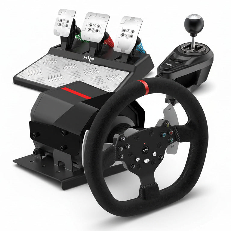 PXN V10 Force Feedback Steering Wheel Detach PC Xbox One PS4 PS5 PXN