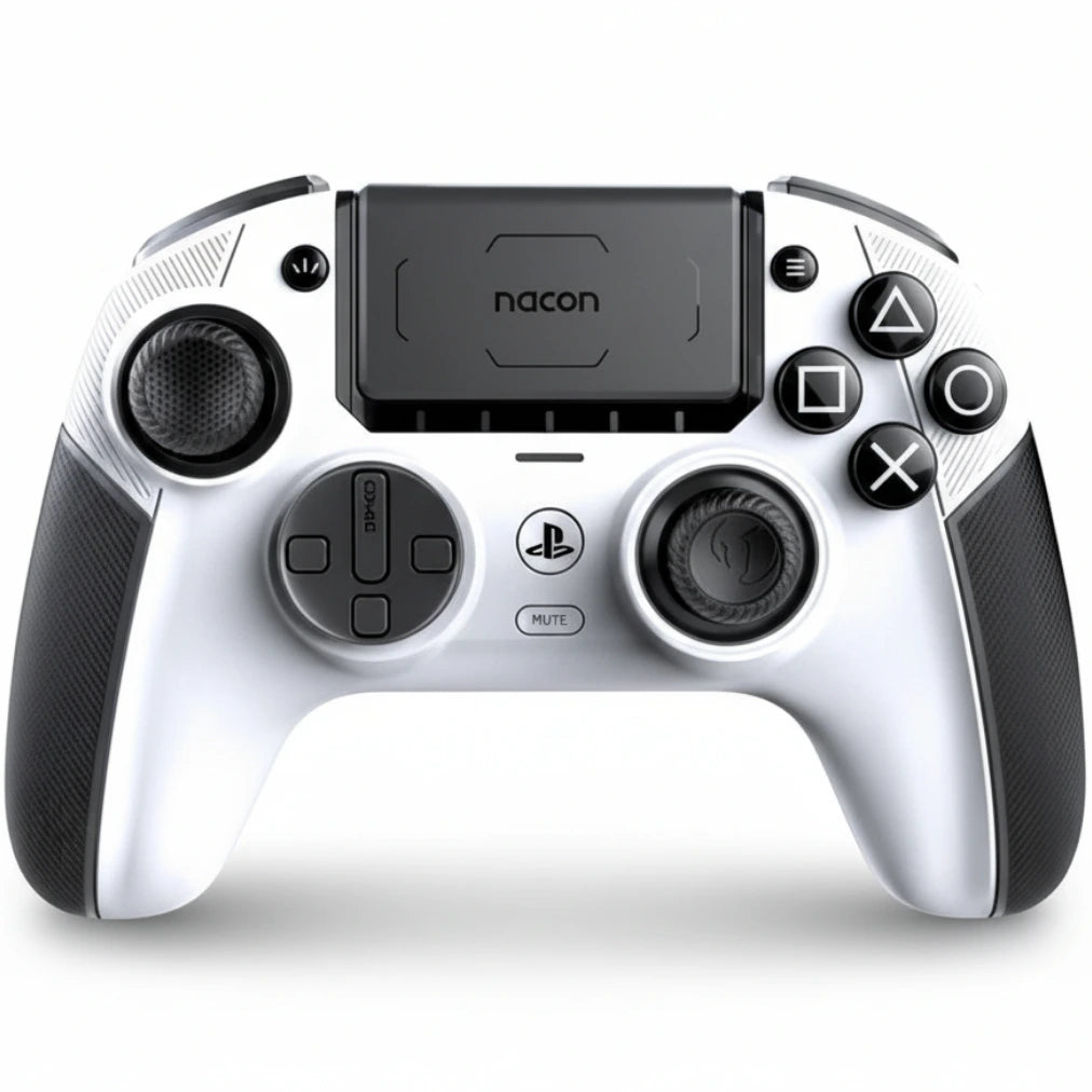 NACON Revolution 5 Pro Officially Licensed PlayStation Wireless Gaming Controller for PS5 / PS4 / PC - Black/White NACON