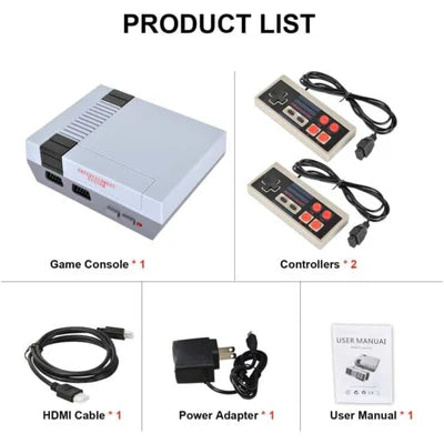 Classic Retro Game Console with 621 8bit Games - HDMI Output IPLAY