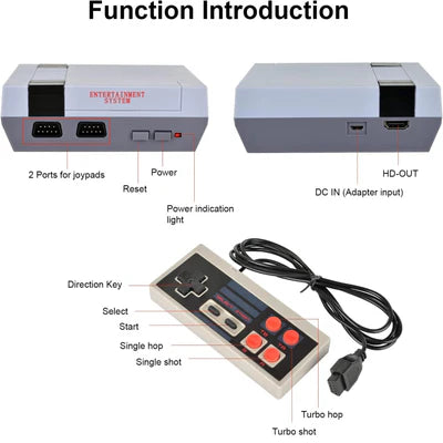 Classic Retro Game Console with 621 8bit Games - HDMI Output IPLAY
