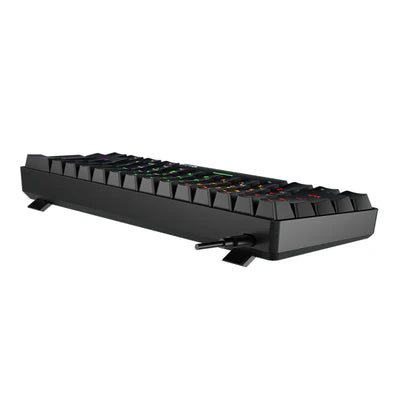 MEETION MK005 RGB Backlit Mini 61 Keys Wired Mechanical Gaming Keyboard Blue Switch - Black