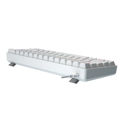 MEETION MK005 RGB Backlit Mini 61 Keys Wired Mechanical Gaming Keyboard Blue Switch - White