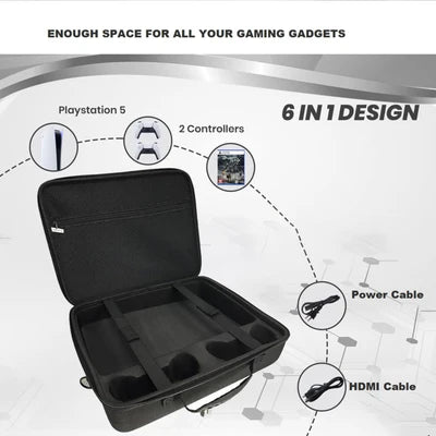 Hard Carrying Case, Travel Bag for PS5 Slim Consoles DOBE