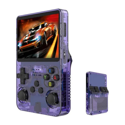 R36S Video Game Handheld Console, Built-in 64GB TF Card, 3.5 Inch IPS Screen, Retro Linux System, Support 15000+ Classic Games, 2.4G Wireless Gamepad, TV, Monitor Connection R36 Max