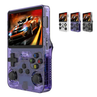 R36S Video Game Handheld Console, Built-in 64GB TF Card, 3.5 Inch IPS Screen, Retro Linux System, Support 15000+ Classic Games, 2.4G Wireless Gamepad, TV, Monitor Connection R36 Max