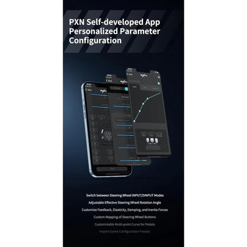 PXN V99 Gaming Steering wheel 3.2nm force feedback Racing wheel 270/900, Dismantle, with Hall magnetic induction pedal, 6+1 gear shift rod pc for PS4/PS3/Xbox One/Series X/S PC PXN