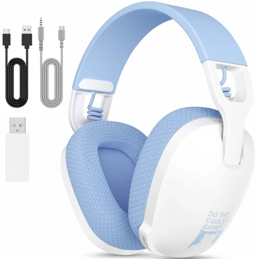 ONIKUMA B2 Wireless Headset Triple Mkde, Bluetooth + 2.4g Wireless + Wired Lightweight E-Sports Gaming Headphone Suitable for PC, PS4, PS5, Smart Phone, Mac ONIKUMA