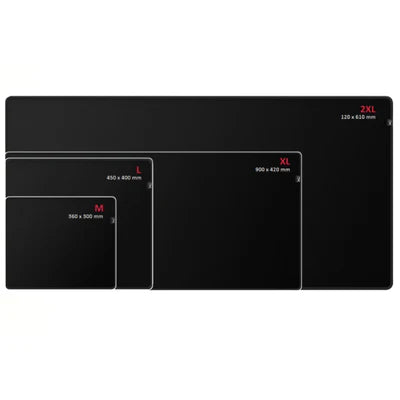 HyperX Pulsefire Gaming Mouse Pad Precise Cloth Surface, Anti-Fray Stitching, Non-Slip Rubber Base, Desk Mat Black