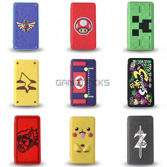 3D Pattern Game Card Case for Nintendo Switch with 24 Game Card Slots and 24 Micro SD Card Slots IPLAY