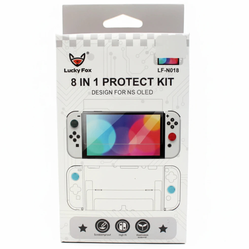 Lucky Fox 8 in 1 Protective Kit For Nintendo Switch Oled LUCKY FOX