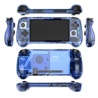 Anbernic RG556 Retro Handheld Game Android 13, with 5.48 inch Touch OLED Screen Built-in 128G Pre-Loaded 4423 Games, Supports DP and WiFi Bluetooth has Hall Rocker Battery 5500mAh - Blue Anbernic