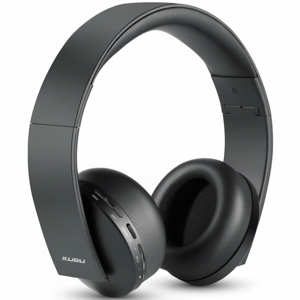 KUGU Multi-Plalform 3D Wireless Gaming Headset with 7.1 Virtual Surround Sound & Internal Microphone, For PS5, PS4, PC, Switch, and Bluetooth devices - Black KUGU