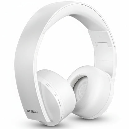 KUGU Multi-Plalform 3D Wireless Gaming Headset with 7.1 Virtual Surround Sound & Internal Microphone, For PS5, PS4, PC, Switch, and Bluetooth devices - White KUGU