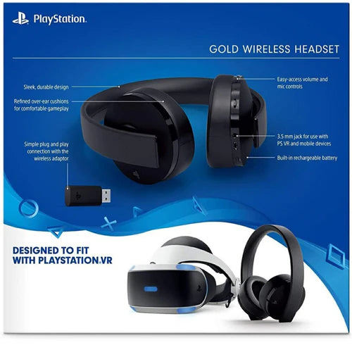 Sony Playstation New Gold Wireless Headset For PS4 & PS5 SONY
