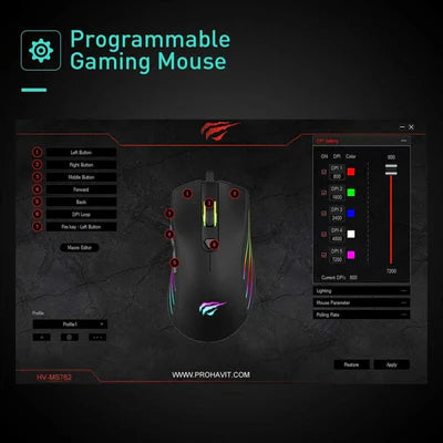 Havit MS1002 RGB Backlit Gaming Mouse