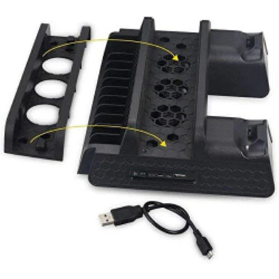 Dobe Multi-Functional Charging & Cooling Stand For PS4, PS4 Slim & PS4 Pro DOBE