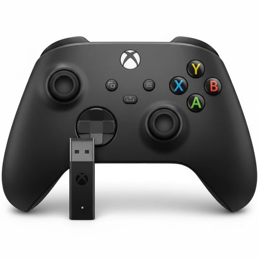 Xbox Wireless Controller (2020) with Wireless Adapter For Windows - Carbon Black MICROSOFT